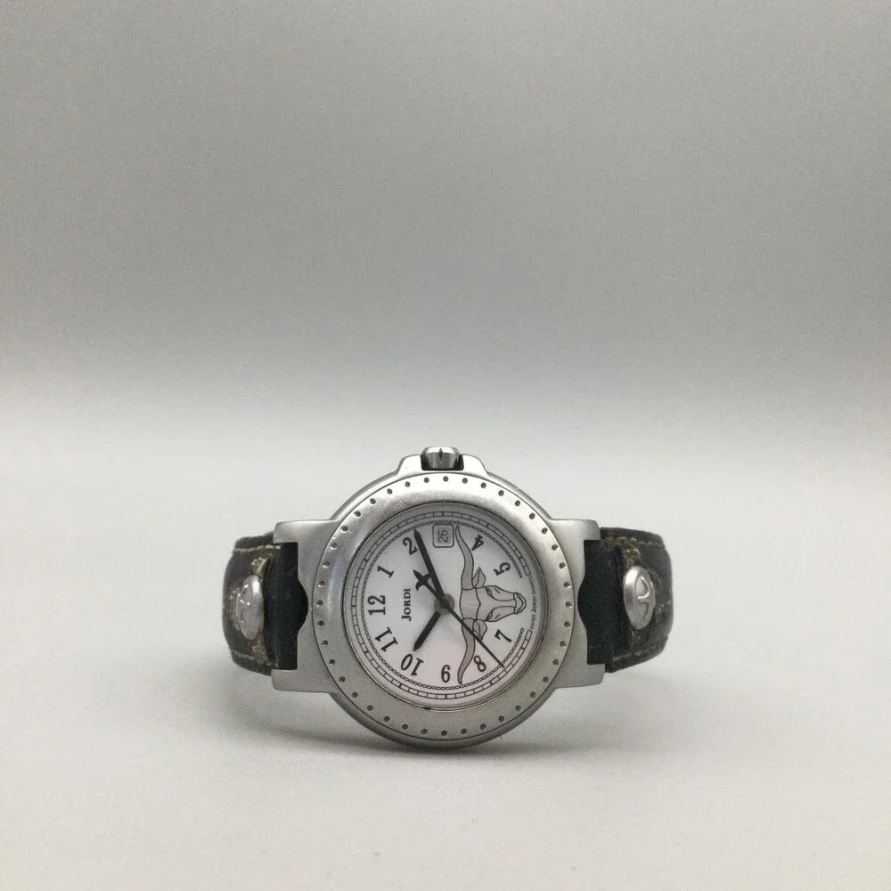 Michel Jordi Spirit of the West 7200 Watch Women 29mm Bull Dial Date New Battery
